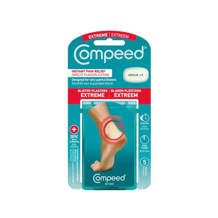 Compeed Extreme Blister Plasters - Medium 5ct by Pasteur Pharmacy