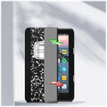 Composition Book Theme Vegan Leather Folio Case - Amazon Fire 7 (2022) by Zerodamage Sahara Case LLC