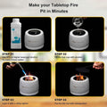 Concrete Tabletop Fire Pit by DailySale