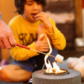 Classic Cylinder Concrete Fire Pit by City Bonfires