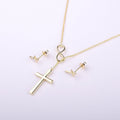 Confirmation Cross Earring and Necklace Set Jewelry Set by Dear Ava
