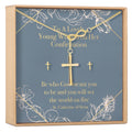 Confirmation Cross earring and Necklace Set Jewelry Set by Dear Ava