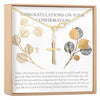 Confirmation Cross earring and Necklace Set Jewelry Set