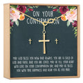 Confirmation Cross Earring and Necklace Set Jewelry Set by Dear Ava
