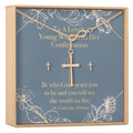 Confirmation Cross earring and Necklace Set Jewelry Set by Dear Ava