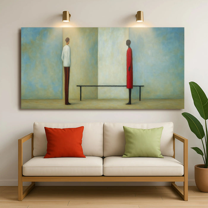 Confrontation Abstract Wall Art by Tailored Canvases