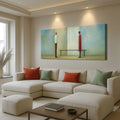 Confrontation Abstract Wall Art by Tailored Canvases