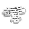 Conspiracy Theorist Hard Hat Decal