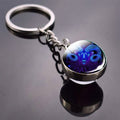 Constellation Double Side Cabochon Glass Ball Keychain by DailySale
