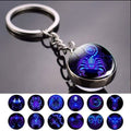 Constellation Double Side Cabochon Glass Ball Keychain by DailySale