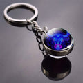 Constellation Double Side Cabochon Glass Ball Keychain by DailySale