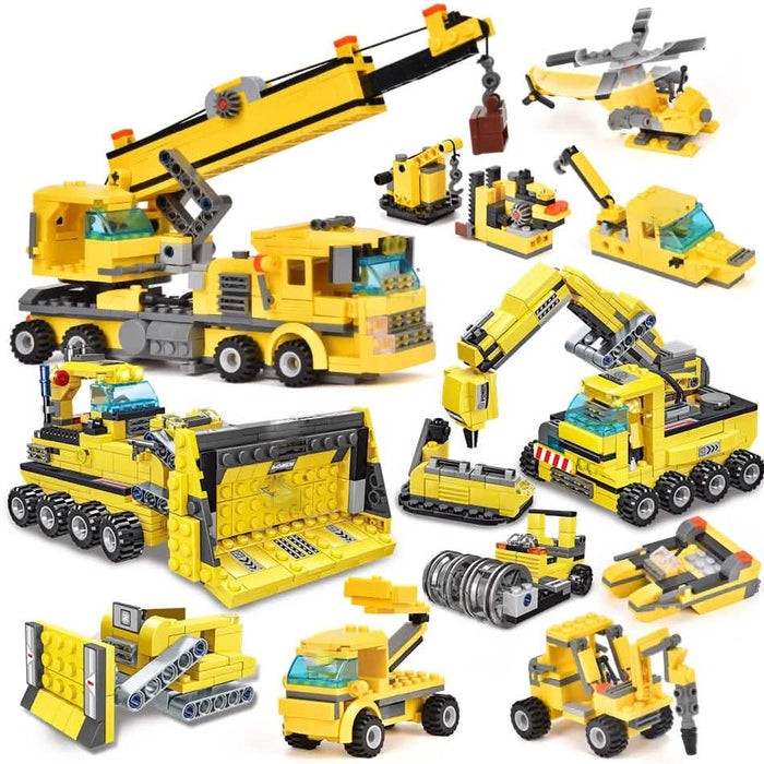 Construction Truck Building Blocks City Building Bricks Set by DailySale