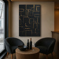 Contemporary Black and Gold Wall Art by Tailored Canvases