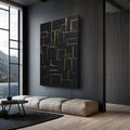 Contemporary Black and Gold Wall Art by Tailored Canvases