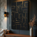 Contemporary Black and Gold Wall Art by Tailored Canvases