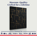 Contemporary Black and Gold Wall Art by Tailored Canvases