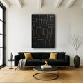Contemporary Black and Gold Wall Art by Tailored Canvases