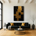 Contemporary Black and Gold Wall Art II by Tailored Canvases