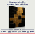 Contemporary Black and Gold Wall Art II by Tailored Canvases