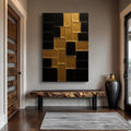 Contemporary Black and Gold Wall Art II by Tailored Canvases