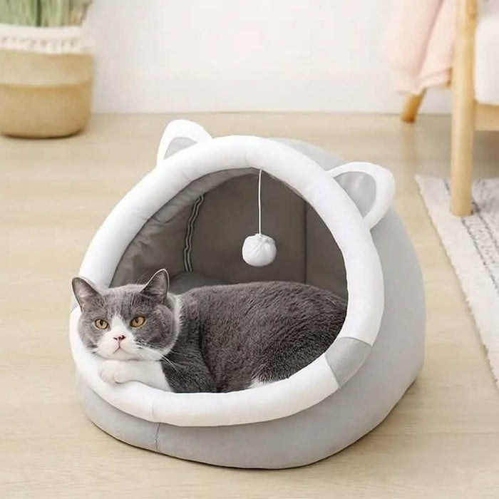 Contemporary Polyester Fiber Cat Bed by DailySale