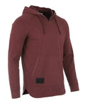 Contrast Henley Athletic T Shirt - Maroon by Boutique 23