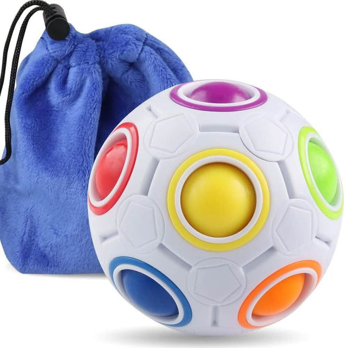 Coogam Rainbow Puzzle Ball with Pouch Color-Matching Puzzle Game by DailySale