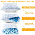 Cooling Memory Foam Pillow Ventilated with Cooling Gel Infused Memory Foam by DailySale