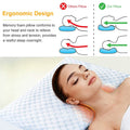 Cooling Memory Foam Pillow Ventilated with Cooling Gel Infused Memory Foam by DailySale