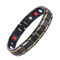 Copper Alloy Magnetic Healthy Care Stone Therapeutic Energy Healing Bracelet by DailySale