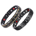 Copper Alloy Magnetic Healthy Care Stone Therapeutic Energy Healing Bracelet by DailySale