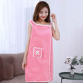 Coral Velvet Bath Towel Skirt Bow Sling Bathrobe by DailySale