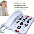 Corded Landline Telephone with Big Buttons for Seniors Home Phone by DailySale