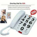 Corded Landline Telephone with Big Buttons for Seniors Home Phone by DailySale