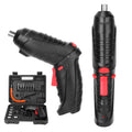 Cordless Electric Screwdriver Set with LED Work Light USB Rechargeable by DailySale