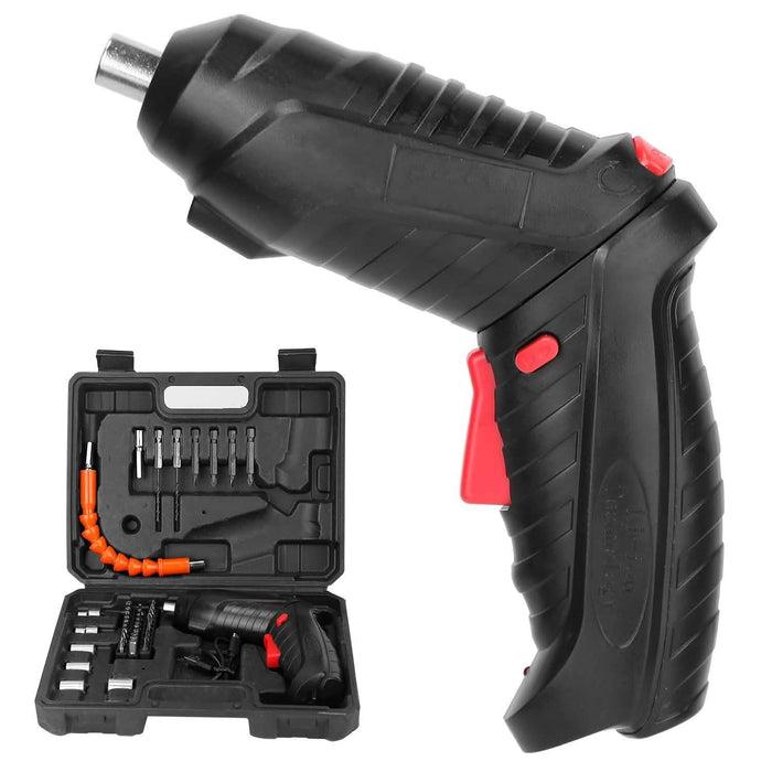 Cordless Electric Screwdriver Set with LED Work Light USB Rechargeable by DailySale