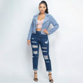 Corduroy Zipper Moto Jacket by DailySale