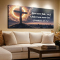 Corinthians 13:4-8 - Love Never Fails Faith Sign by Tailored Canvases