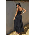 Cotton Poplin Ruched Detail Maxi Dress by Boutique 23