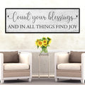 Count Your Blessings Sign III by Tailored Canvases