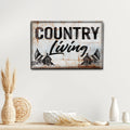 Country Living Sign by Tailored Canvases