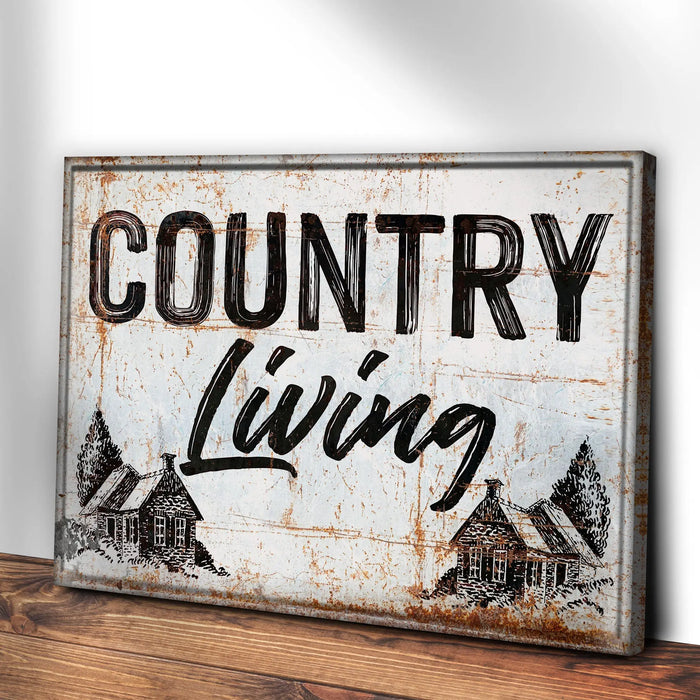 Country Living Sign by Tailored Canvases
