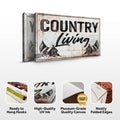 Country Living Sign by Tailored Canvases
