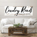 Country Roads Take Me Home Sign II by Tailored Canvases