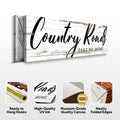 Country Roads Take Me Home Sign II by Tailored Canvases