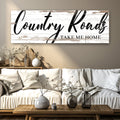 Country Roads Take Me Home Sign II by Tailored Canvases