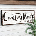 Country Roads Take Me Home Sign III by Tailored Canvases