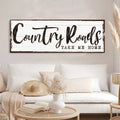 Country Roads Take Me Home Sign III by Tailored Canvases