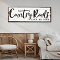 Country Roads Take Me Home Sign III by Tailored Canvases