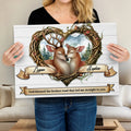 Couple Deer Sign IV by Tailored Canvases